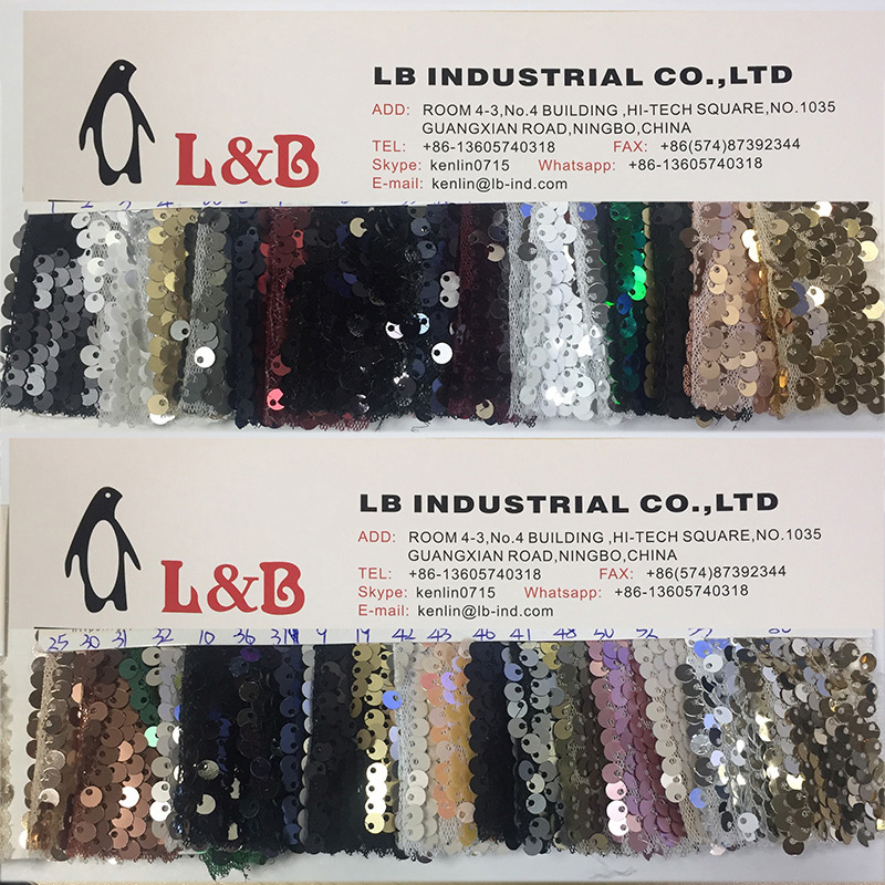Detalye ng Sparkle: Ang fashion magic ng sequin lace trim