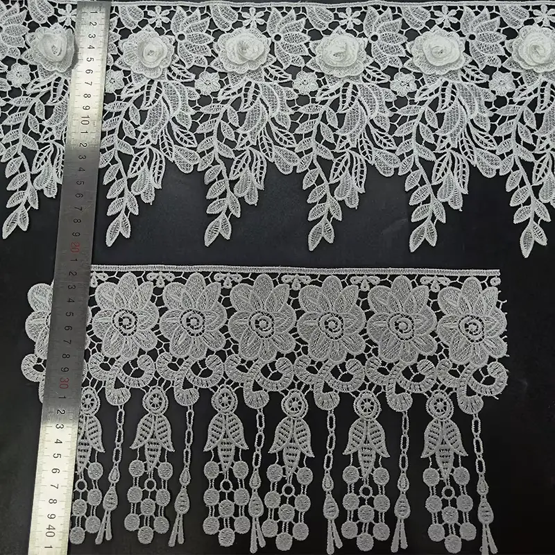 Wholesale Classic Exquisite Mesh Polyester Embroidered Lace For Women S Clothing