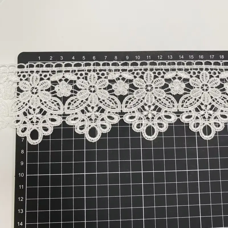 Wholesale Classic Exquisite Mesh Polyester Embroidered Lace For Women S Clothing