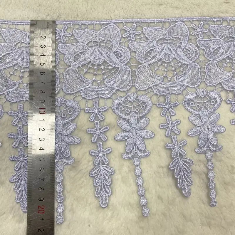 Wholesale Classic Exquisite Mesh Polyester Embroidered Lace For Women S Clothing