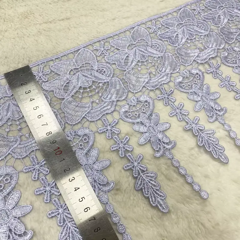 Wholesale Classic Exquisite Mesh Polyester Embroidered Lace For Women S Clothing