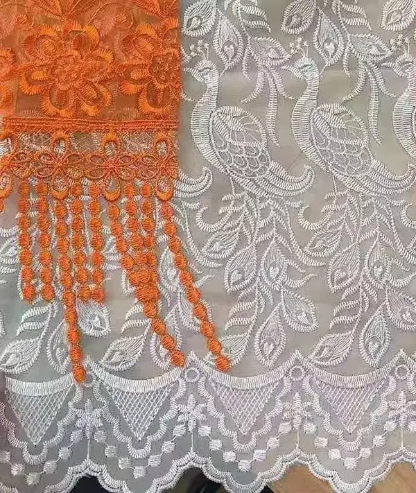 Wholesale Custom Tulle Fabric Embroidery Lace Fabric