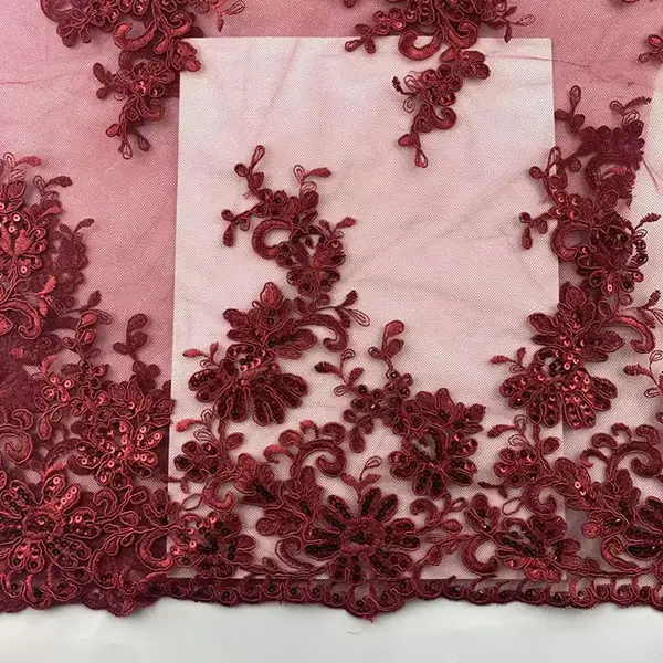Wholesale Custom Tulle Fabric Embroidery Lace Fabric