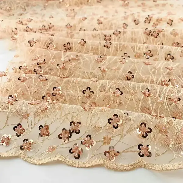 Wholesale Custom Tulle Fabric Embroidery Lace Fabric