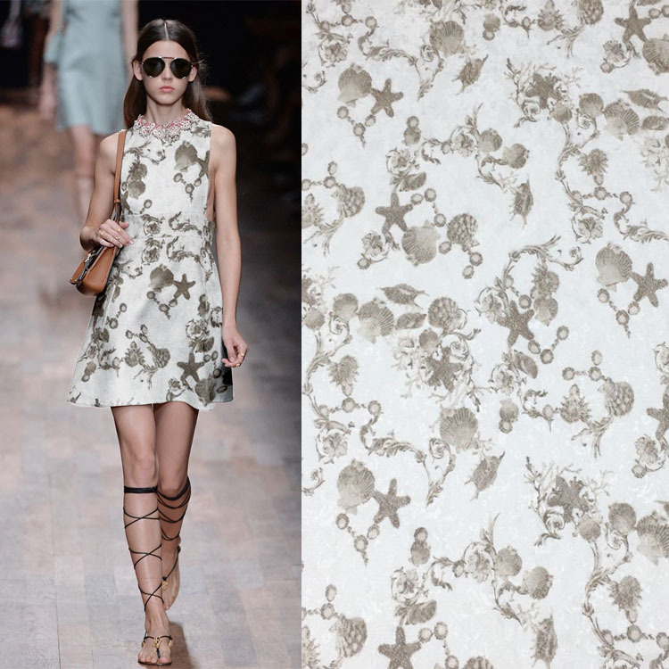 Warp Textile Printing Embroidery Fabric Jacquard Fabric for Dress