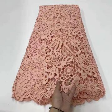 100% cotton makulay na Pranses na pagbuburda ng tela ng lace para sa damit ng kababaihan