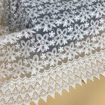 tulle embroidered fabric swiss voile lace fabric